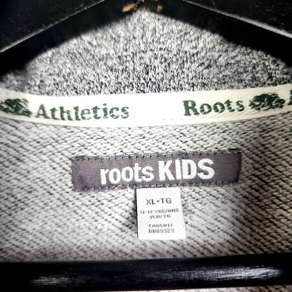 ROOTS Youth Original Full Zip Hoodie Salt & Pepper Boys XL - Picture 3 of 7